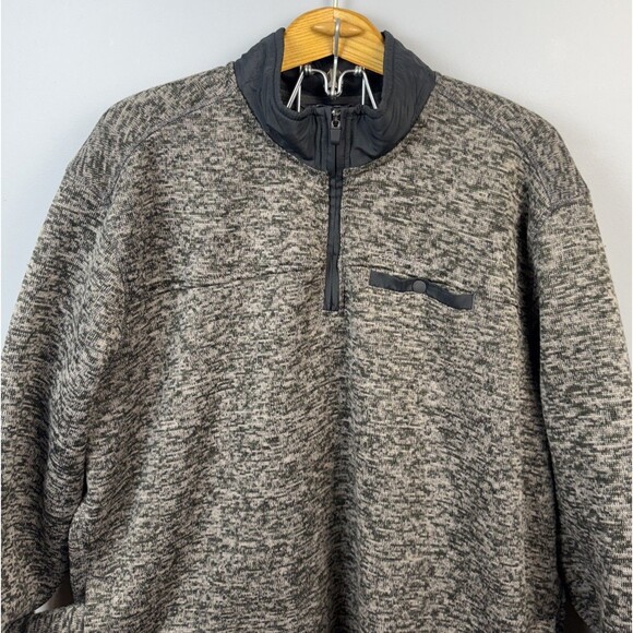Eddie Bauer Men's 1/4 Quarter Zip Radiator Fleece Pullover Sweater Size 2XL Gray - Picture 4 of 10